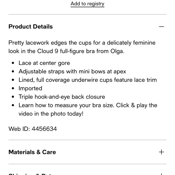 NWOT Olga Bra - Picture 3 of 4